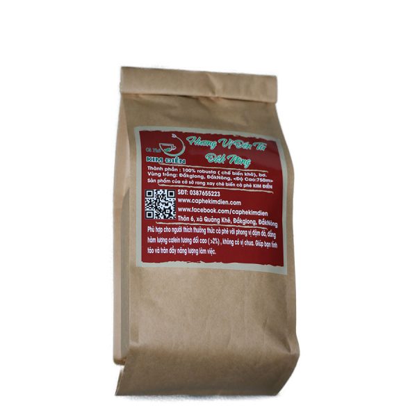 Cà Phê ROBUSTA NGUYÊN CHẤT – 500g – Cà Phê Mộc Nguyên Chất KIM ĐIỀN